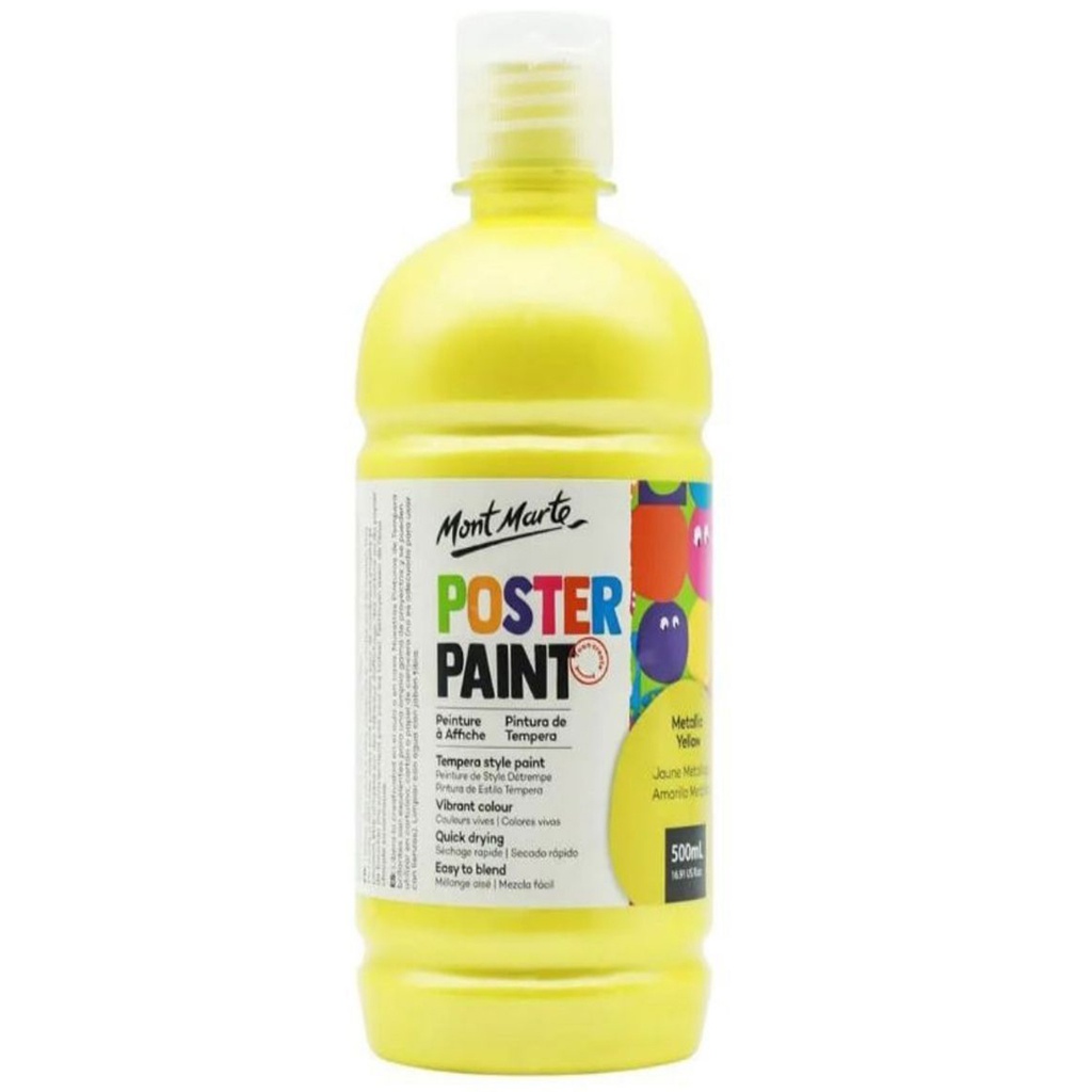 Mont Marte Poster Paint 500ml -  Yellow