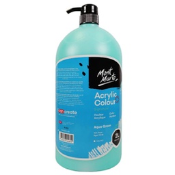 [MSCH2223] Mont Marte Acrylic Colour 2L Pump - Aqua Green