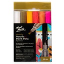 Mont Marte Metallic Acrylic Paint Pens Broad Tip 12pc