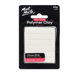 [MMSP6002] Mont Marte Make n Bake Polymer Clay 60g - Chinese White