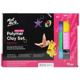 [MMSP7501] Mont Marte Make n Bake Polymer Clay Set 75pc