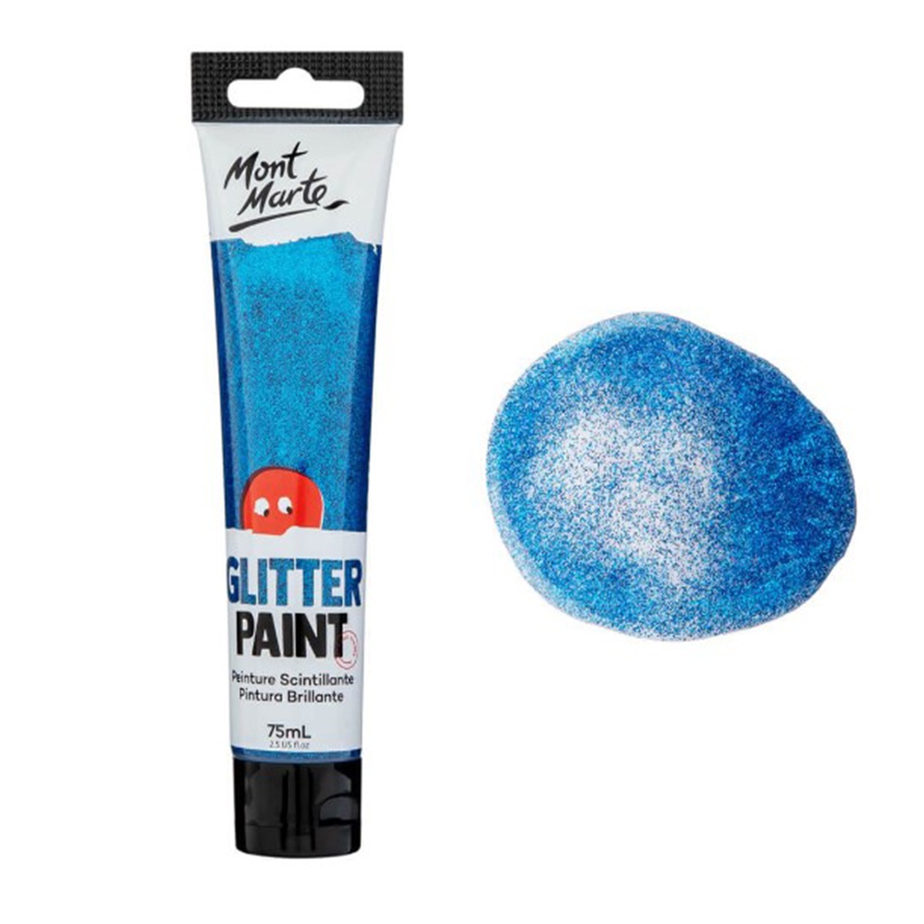 Mont Marte Glitter Paint 75ml - Dark Blue