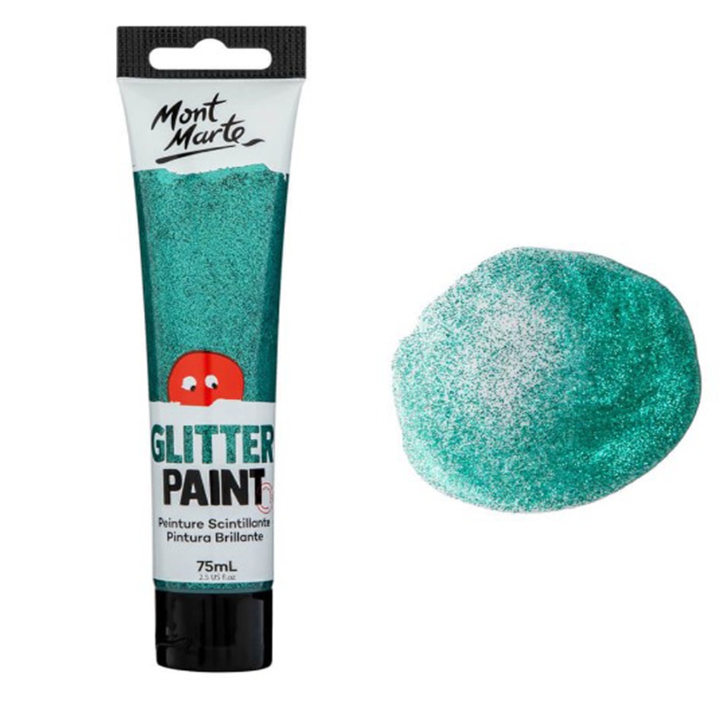 Mont Marte Glitter Paint 75ml - Turquoise