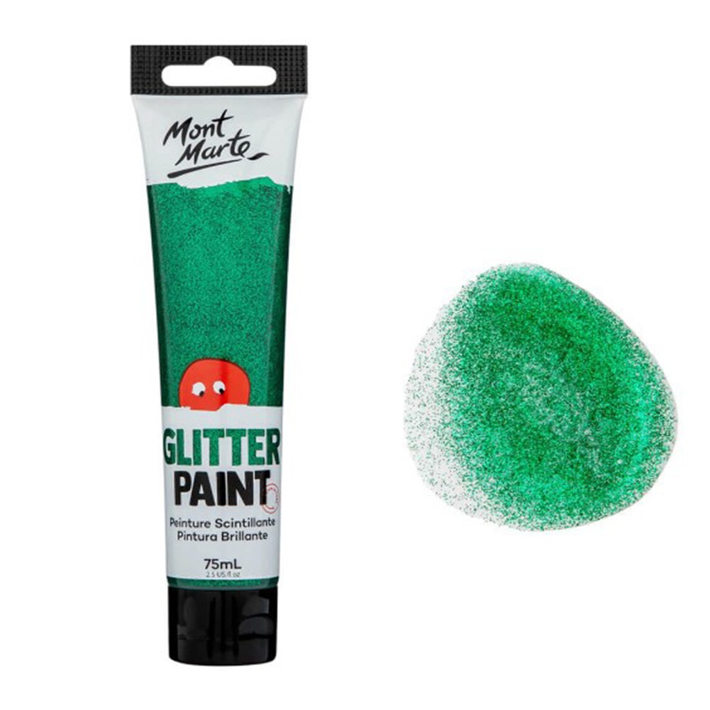 Mont Marte Glitter Paint 75ml - Dark Green