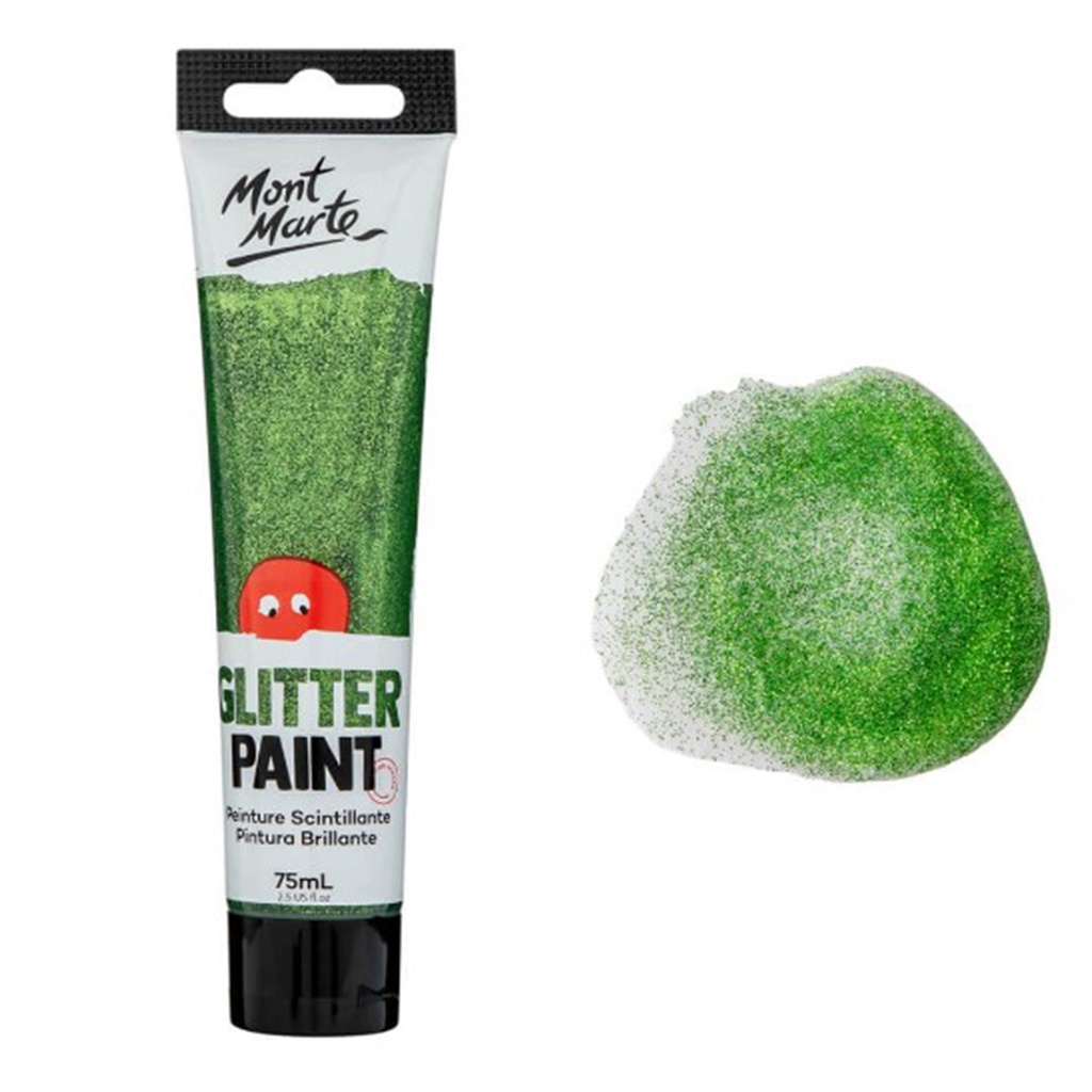 Mont Marte Glitter Paint 75ml - Light Green