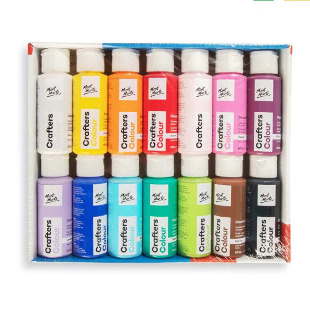 Mont Marte Crafters Colour Basic Set 14pc x 60ml
