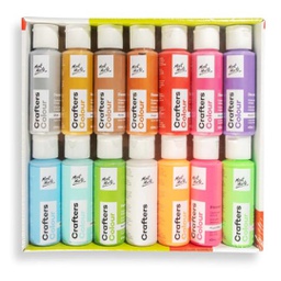 [PMCA6002] Mont Marte Crafters Colour Paint Set 14pc x 60ml