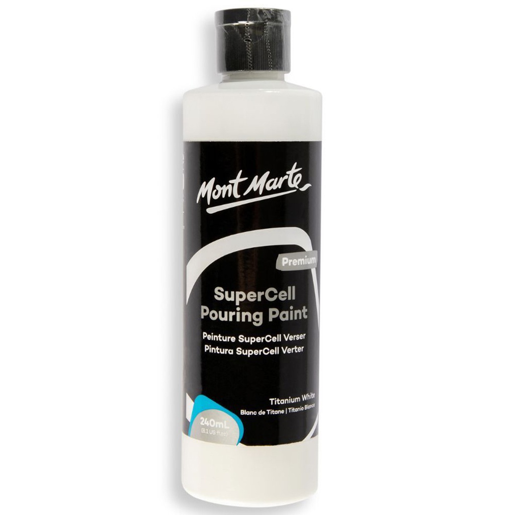 Mont Marte SuperCell Pouring Paint 240ml - White