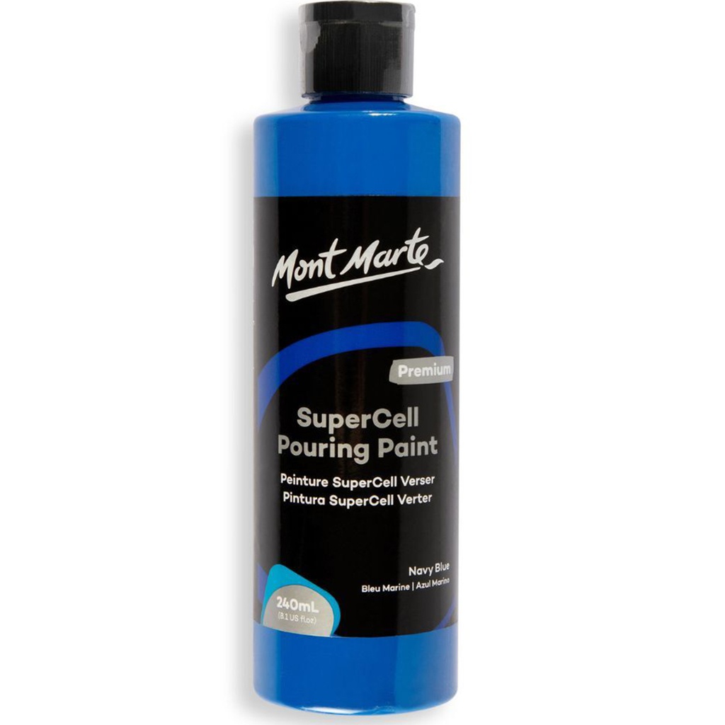 Mont Marte SuperCell Pouring Paint 240ml - Navy Blue
