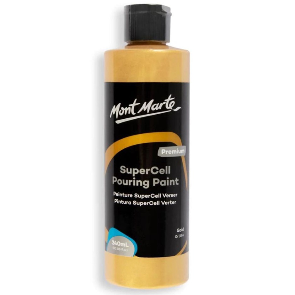 Mont Marte SuperCell Pouring Paint 240ml - Gold