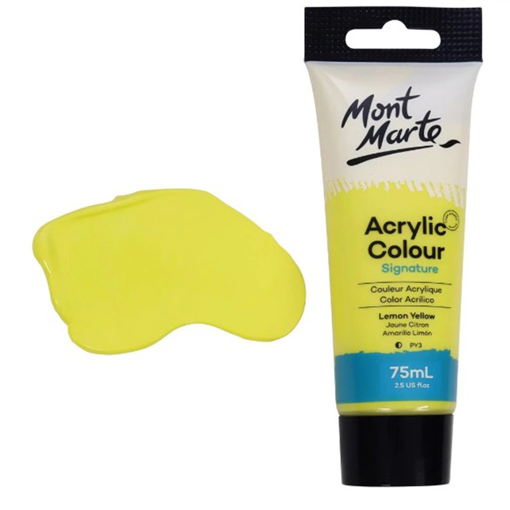 MM Acrylic Colour Paint 75ml - Lemon Yellow