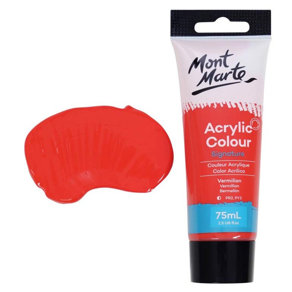 MM Acrylic Colour Paint 75ml - Vermillion