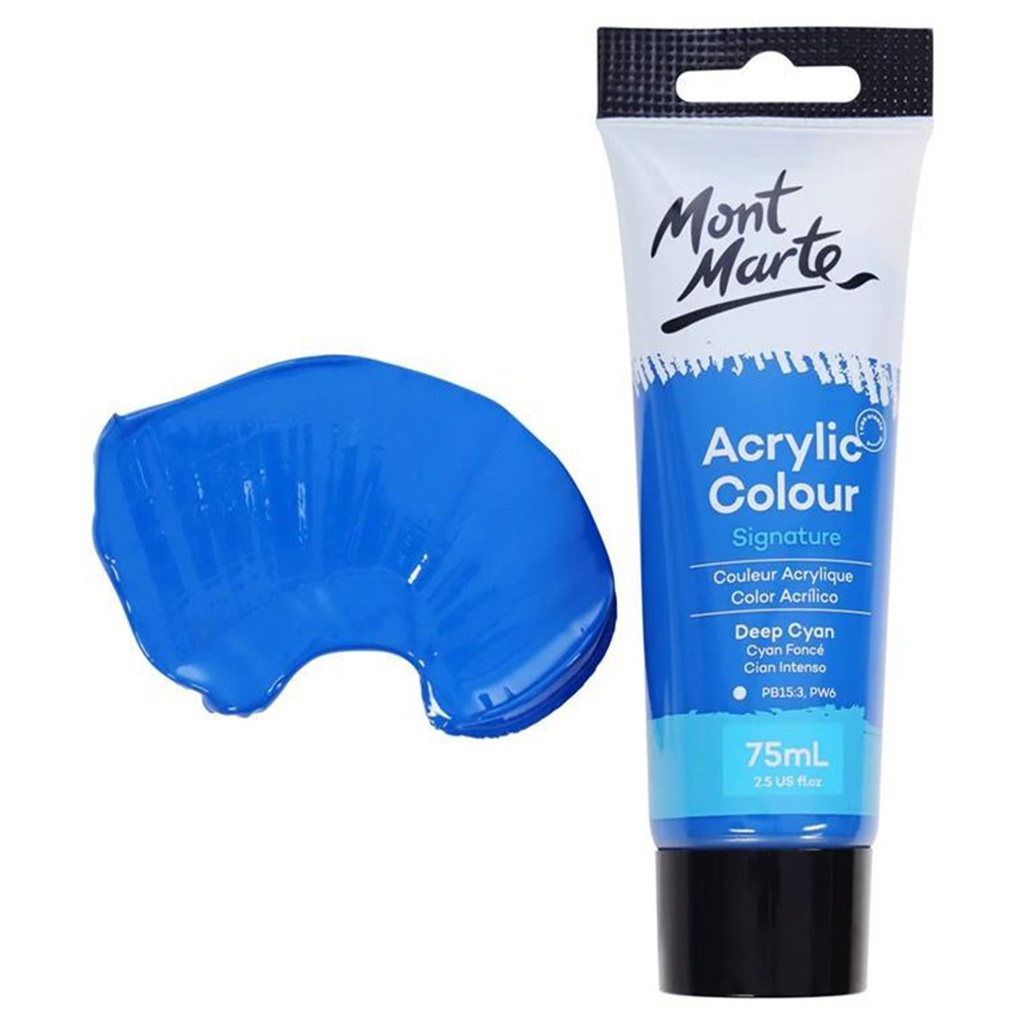 MM Acrylic Colour Paint 75ml - Deep Cyan Blue