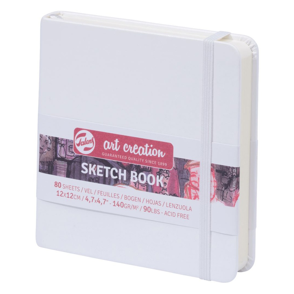 ART CREATION SKETCHBOOK WHITE 12X12 140G