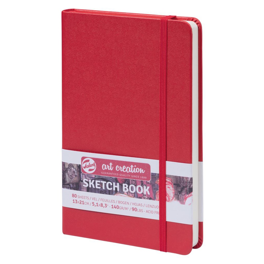 ART CREATION SKETCHBOOK RED 13X21 140G