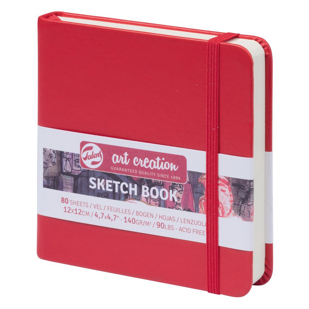 ART CREATION SKETCHBOOK RED 12X12 140G