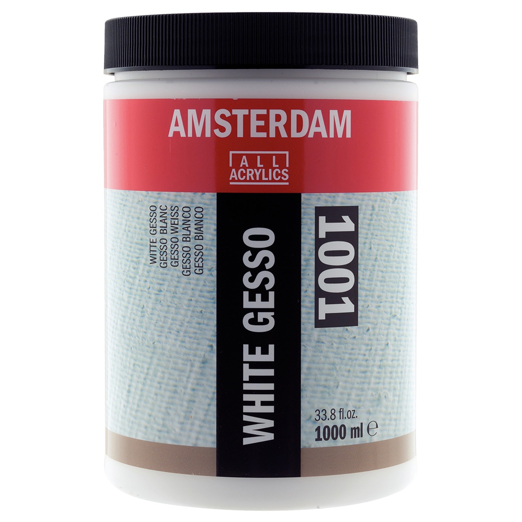 AMSTERDAM ACRYLIC COLOR  GESSO WHITE 1000ML