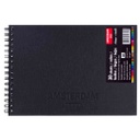 AMSTERDAM ACRYLIC COLOR  BLACK BOOK A4 250G FSC-MIX