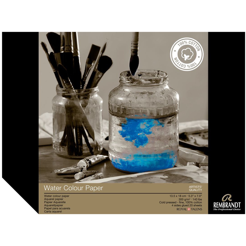 REMBRANDT WATER COLOR PAPER 13,5X18 300G