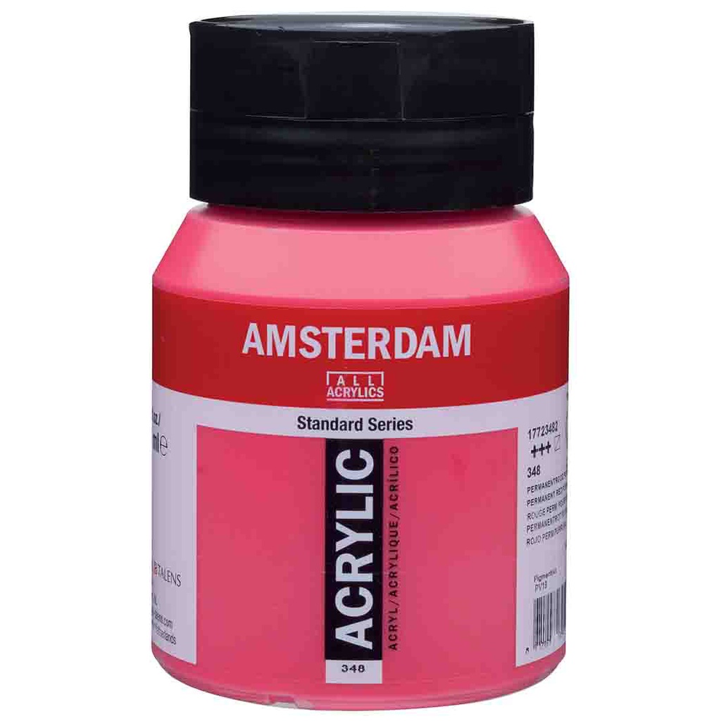 الوان اكريلك عالية الجودة والتماسك ساطعة من شركة امستردام الهولندية 500 مل Perm.Red Purple