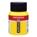 الوان اكريلك عالية الجودة والتماسك ساطعة من شركة امستردام الهولندية 500 مل Transp.Ylw med