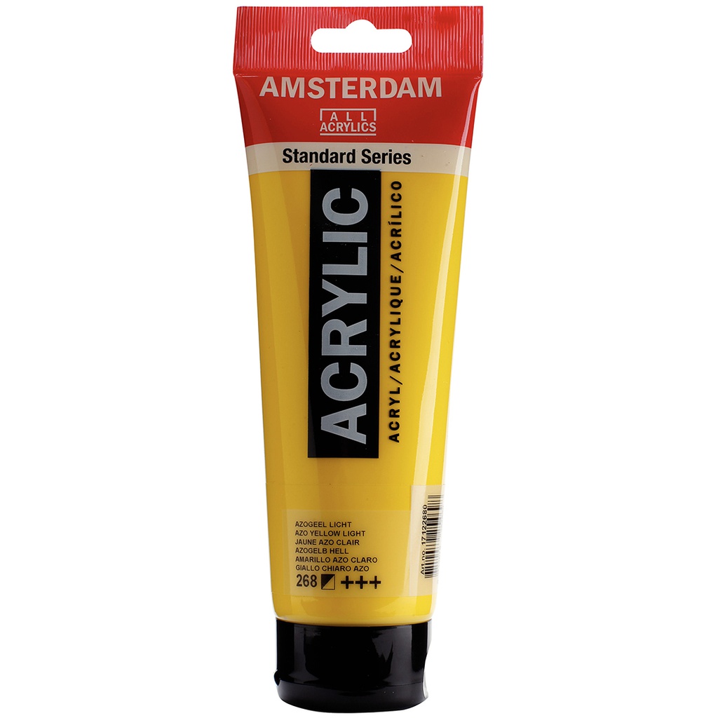 الوان اكريلك ماركة امستردام الهولندية عالية الجودة والمعان والتماسك 250 مل Azo Yellow Lt