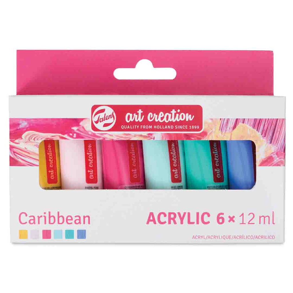 ART CREATION ACRYL SET 6X12ML CARIBBEAN