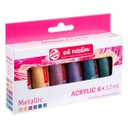 TALENS ART CREATION ACRYL SET 6X12ML METALLIC