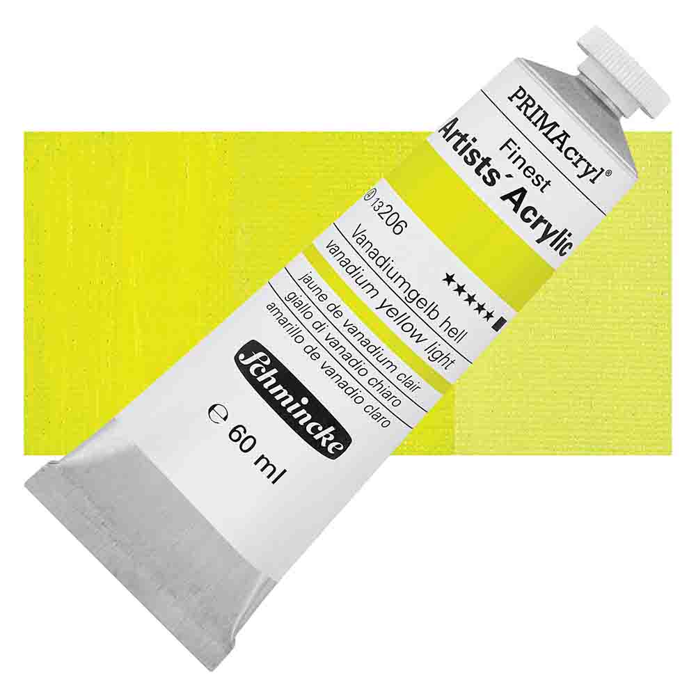 SCHMINCKE  PRIMA ACRYLIC COLOUR  60ML vanadium yellow light