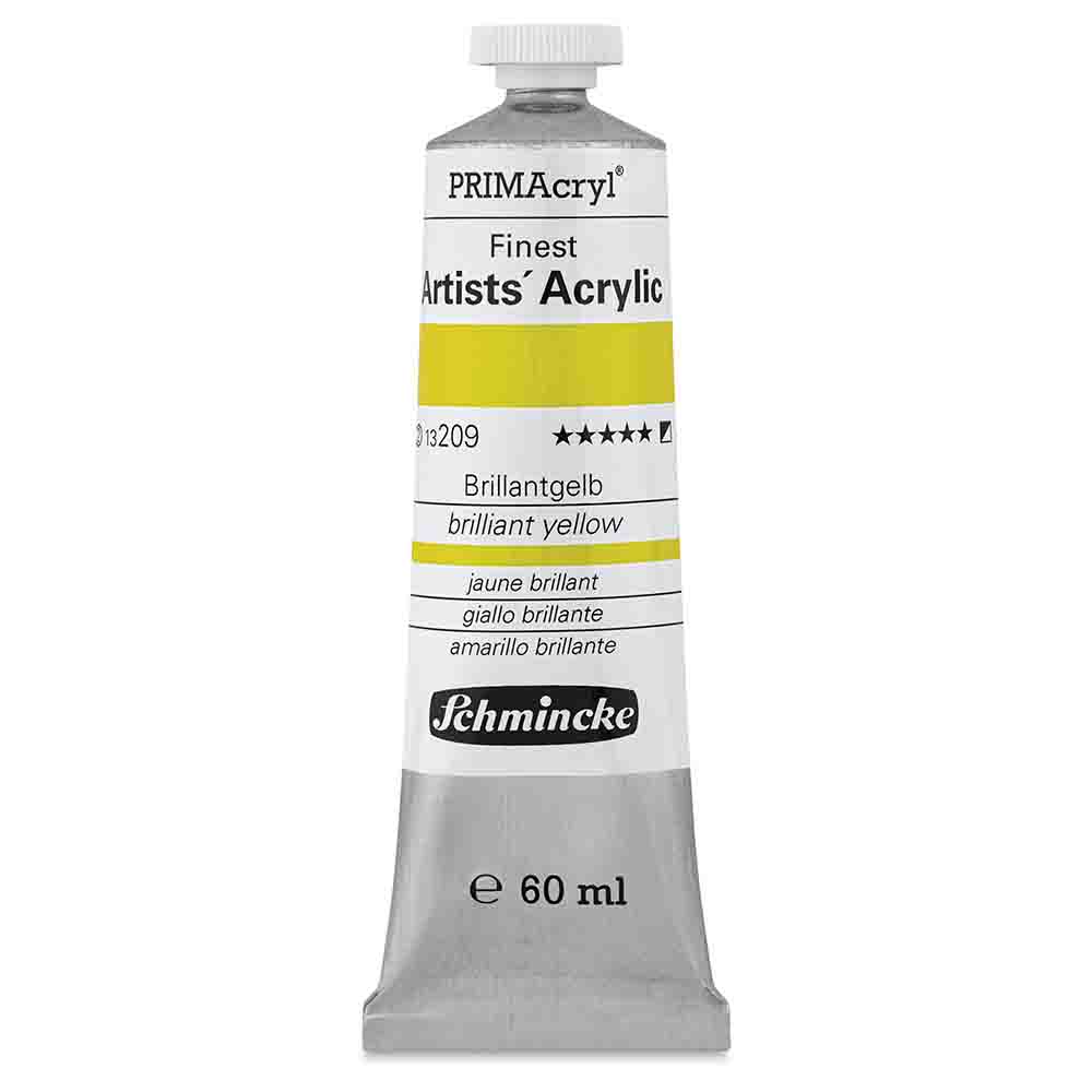 SCHMINCKE  PRIMA ACRYLIC COLOUR  60ML brilliant yellow