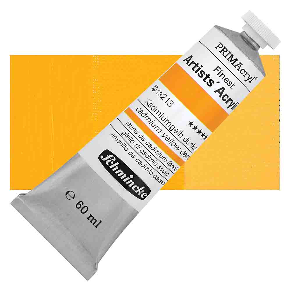 SCHMINCKE  PRIMA ACRYLIC COLOUR  60ML cadmium yellow deep