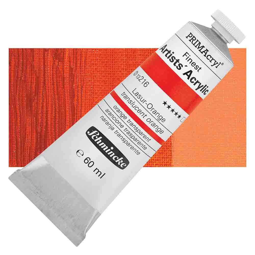 SCHMINCKE  PRIMA ACRYLIC COLOUR  60ML transparent orange