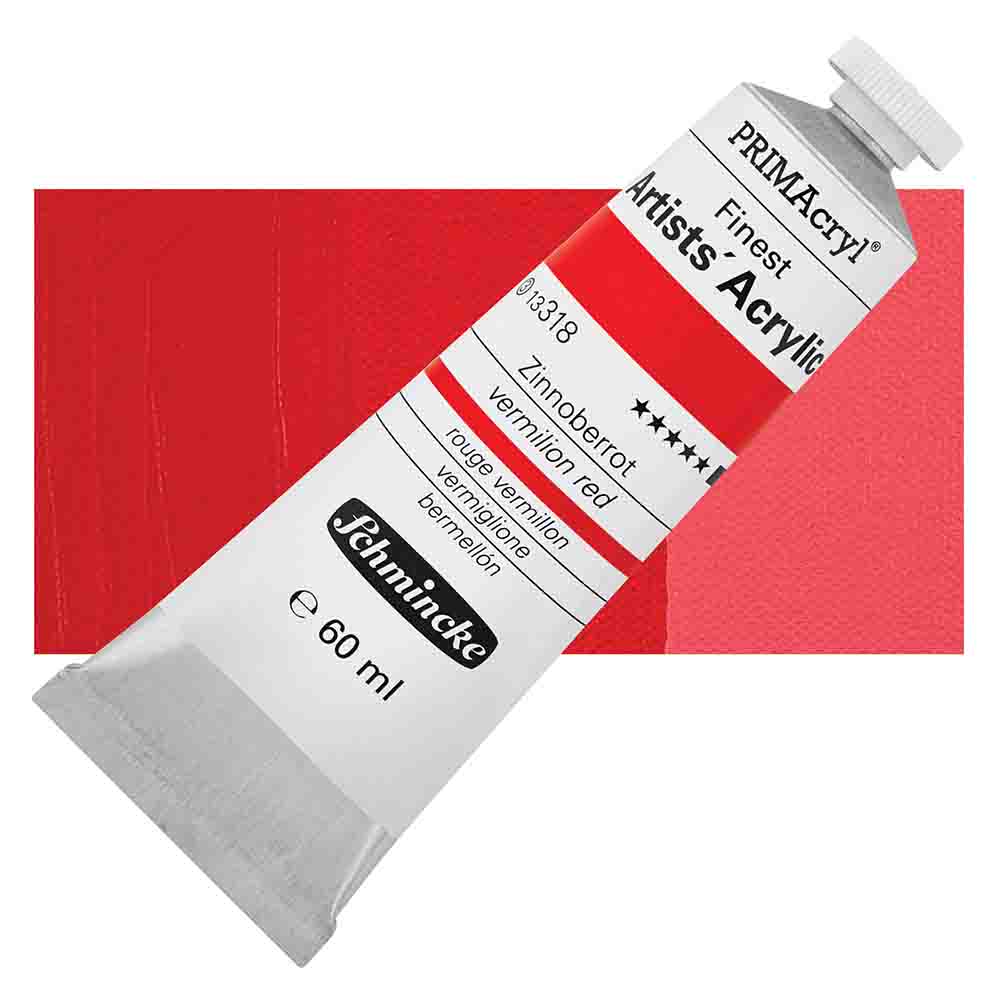 SCHMINCKE  PRIMA ACRYLIC COLOUR  60ML vermilion red