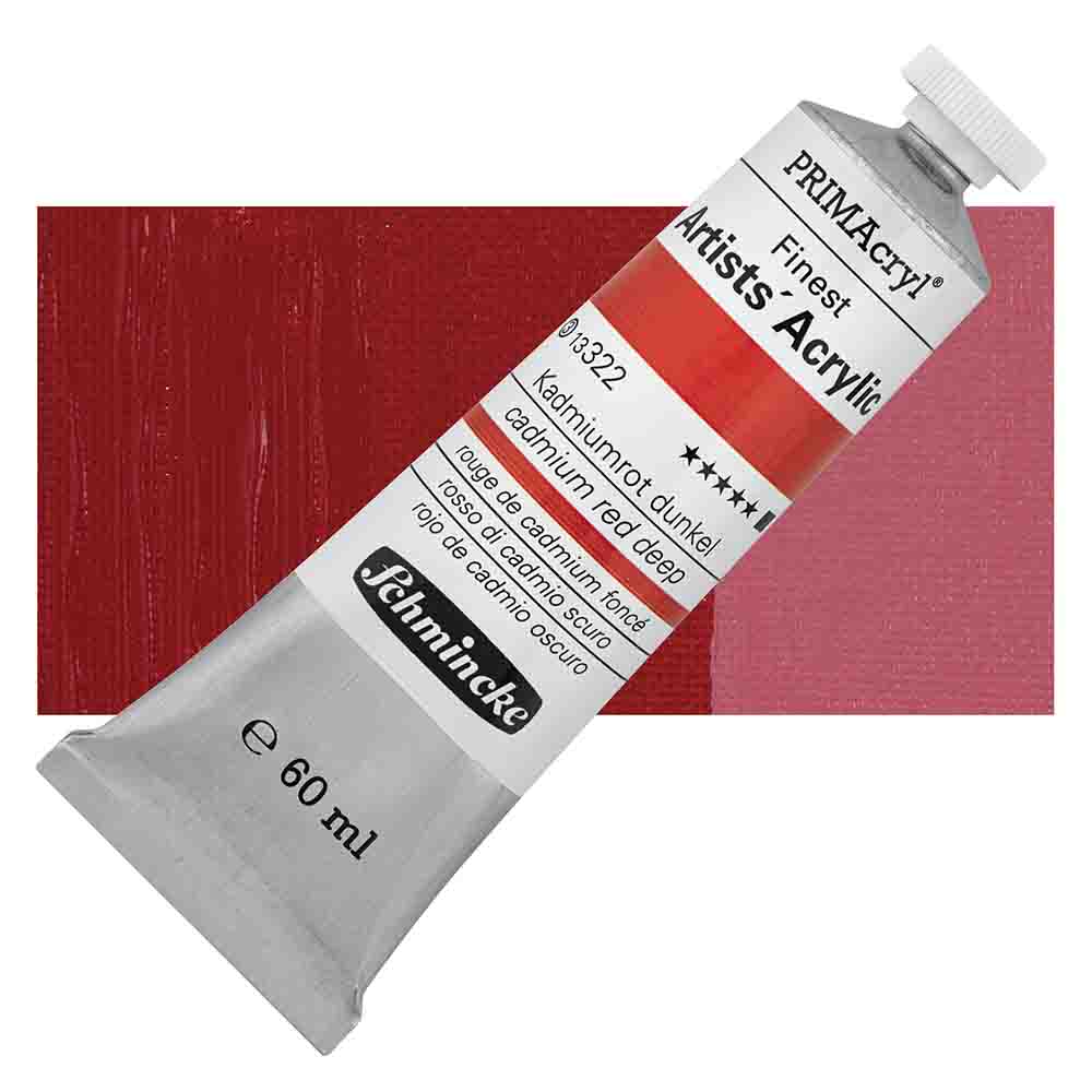 SCHMINCKE  PRIMA ACRYLIC COLOUR  60ML cadmium red deep