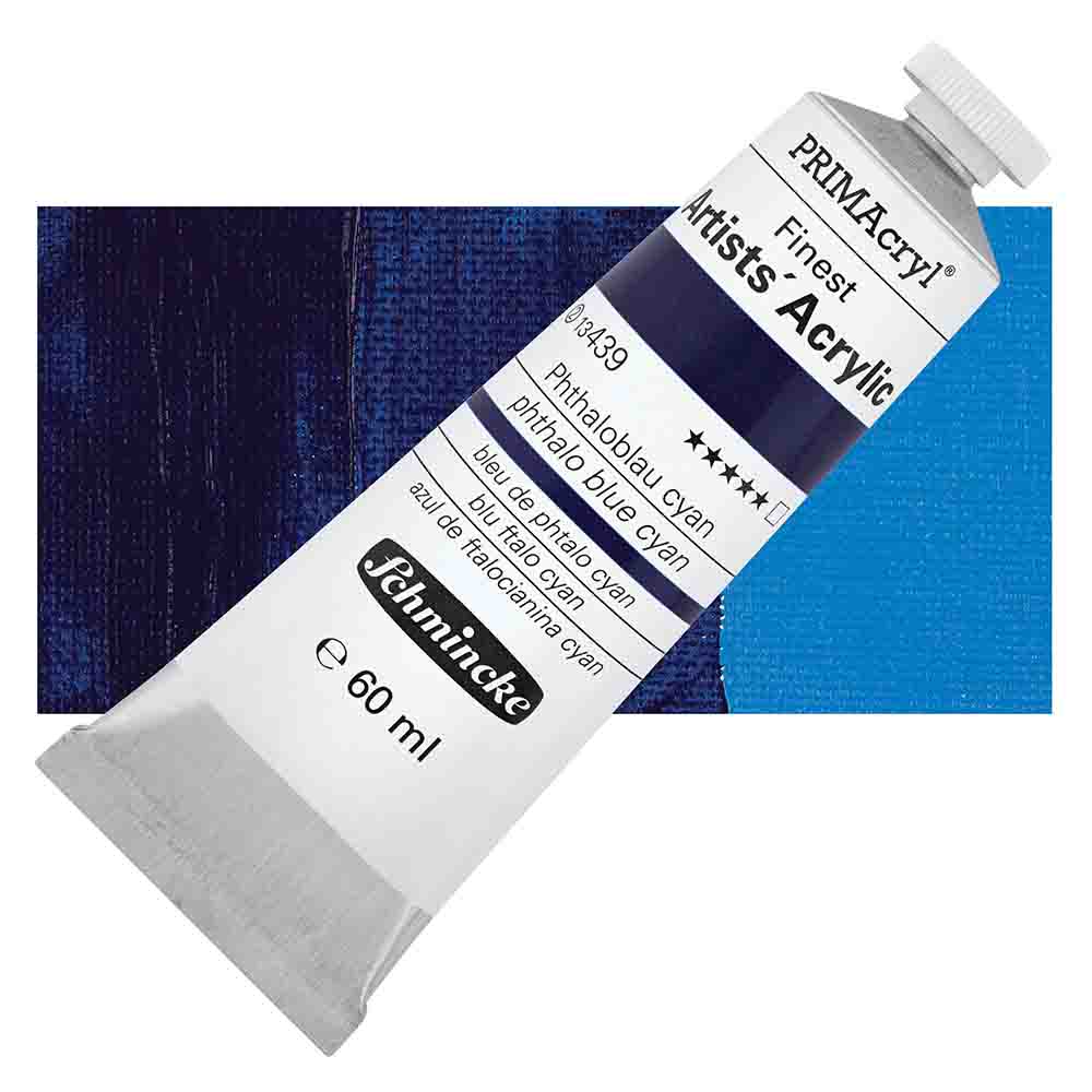 SCHMINCKE  PRIMA ACRYLIC COLOUR  60ML phthalo blue cyan