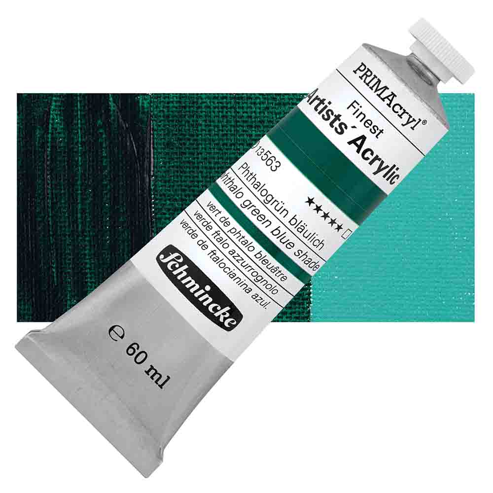 SCHMINCKE  PRIMA ACRYLIC COLOUR  60ML phthalo green hue