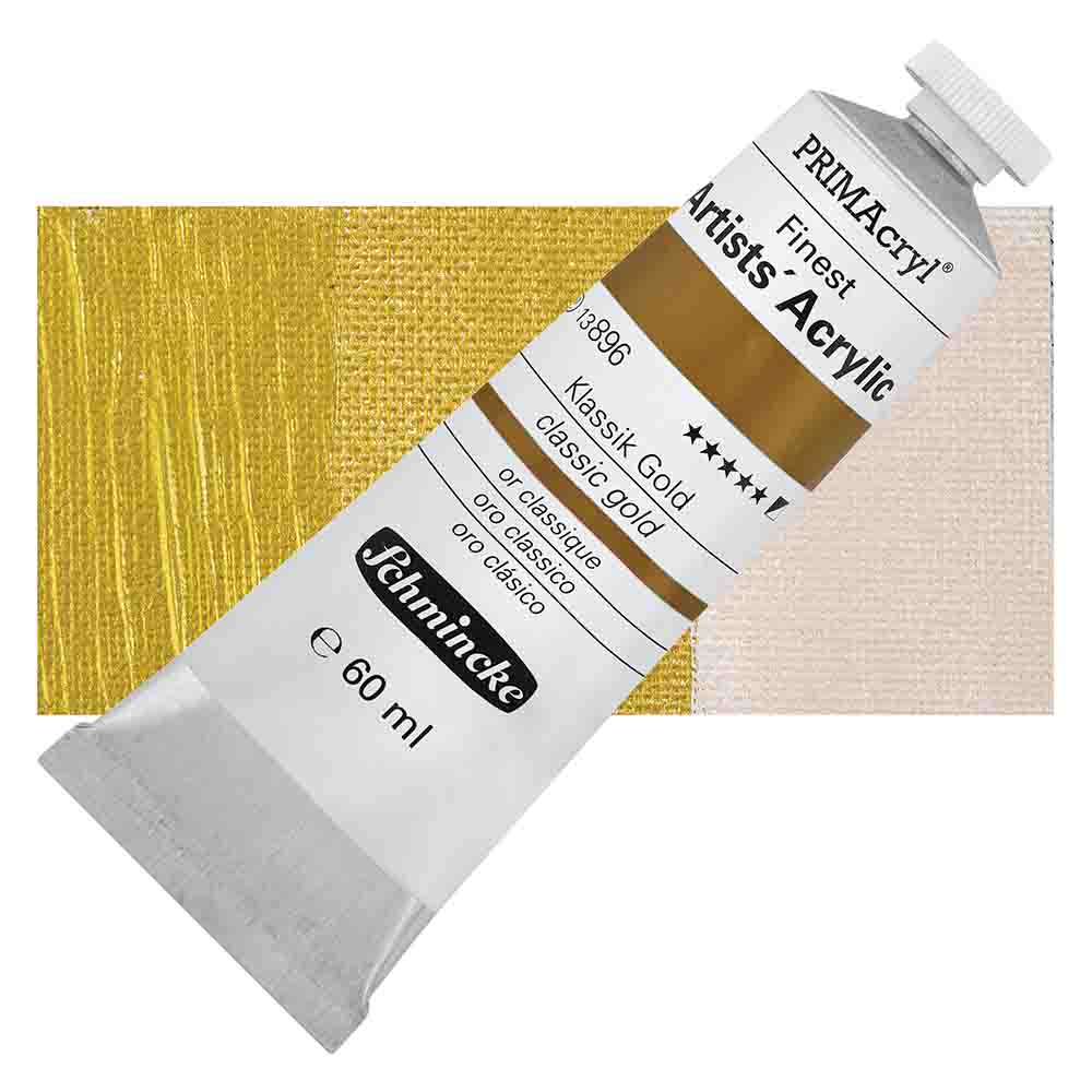 SCHMINCKE  PRIMA ACRYLIC COLOUR  60ML classic gold