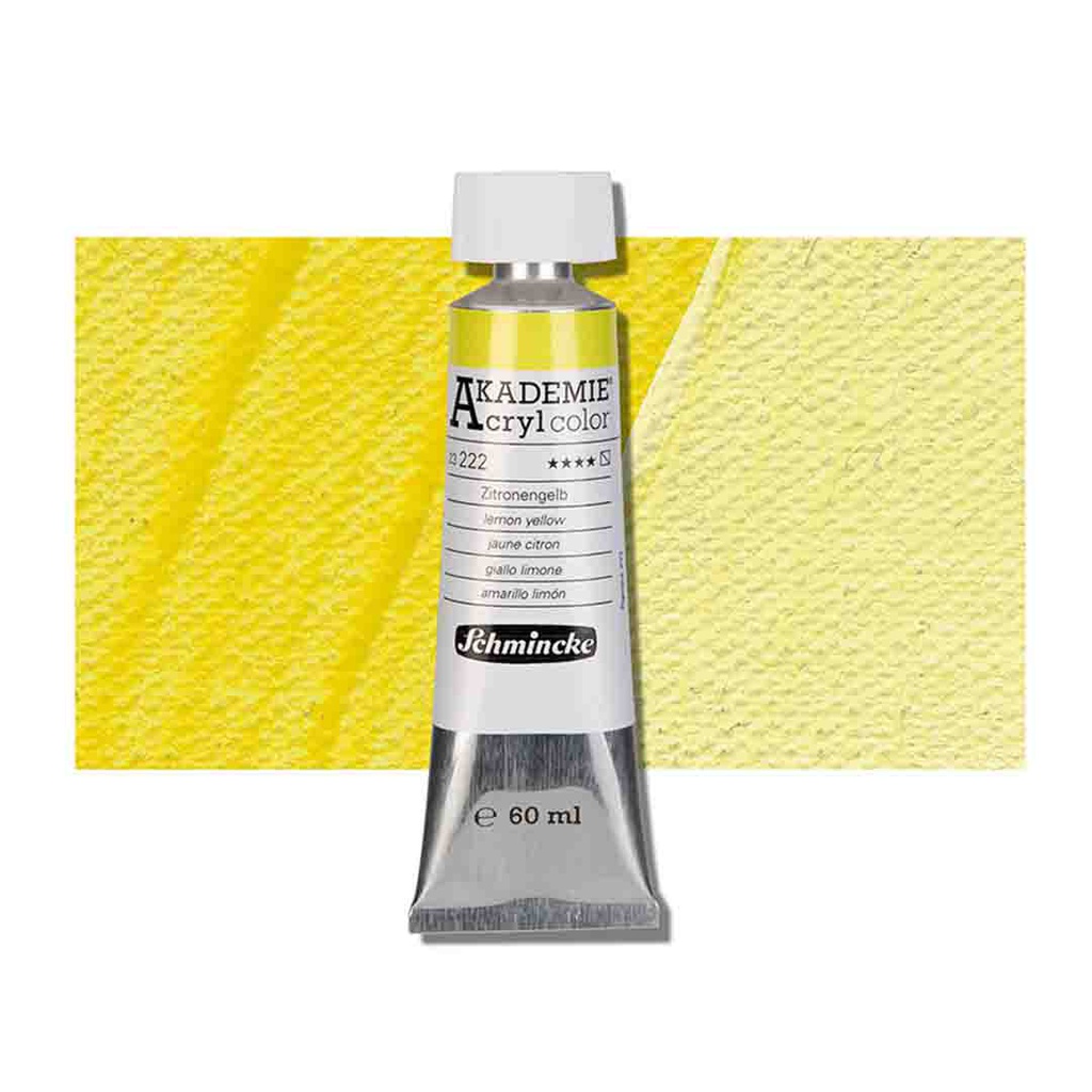 SCHMINCKE  AKADEMIE ACRYLIC COLOUR  60ML lemon yellow