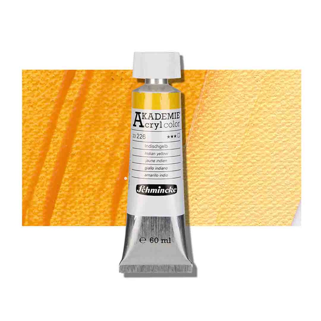 SCHMINCKE  AKADEMIE ACRYLIC COLOUR  60ML Indian yellow