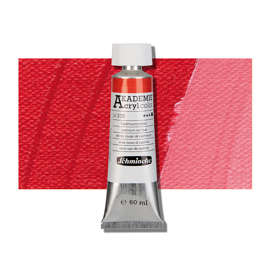 SCHMINCKE  AKADEMIE ACRYLIC COLOUR  60ML cadmium red hue