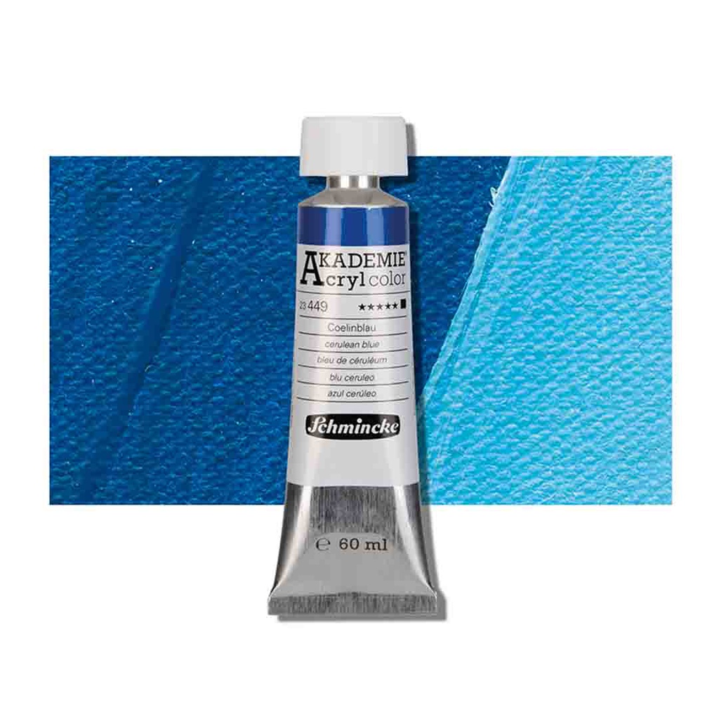 SCHMINCKE  AKADEMIE ACRYLIC COLOUR  60ML cerulean blue