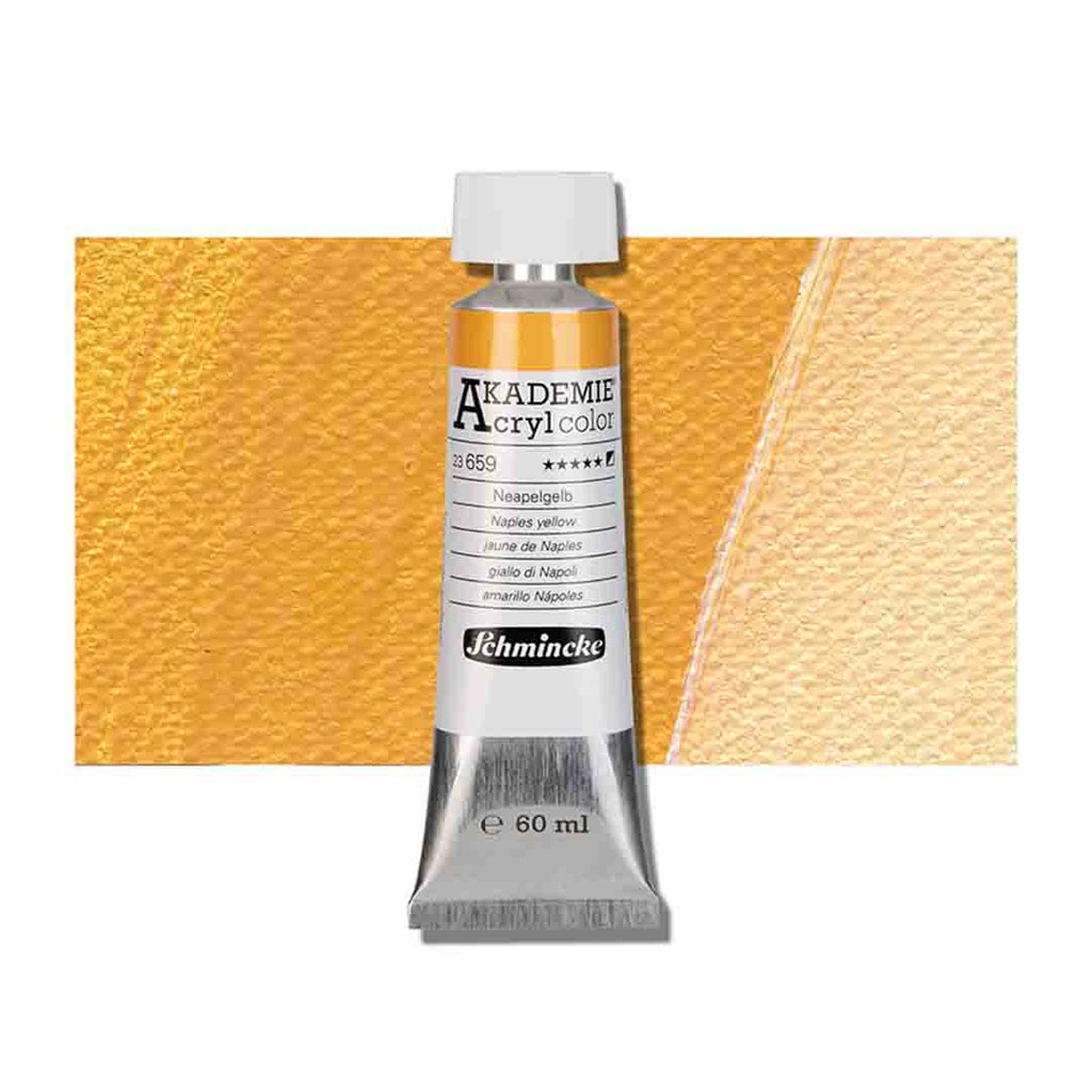 SCHMINCKE  AKADEMIE ACRYLIC COLOUR  60ML Naples yellow