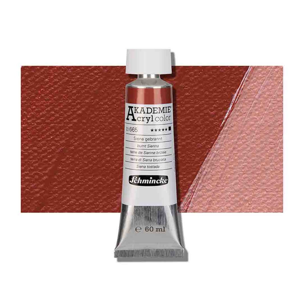 SCHMINCKE  AKADEMIE ACRYLIC COLOUR  60ML burnt Sienna