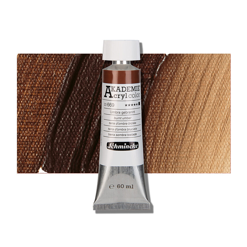 SCHMINCKE  AKADEMIE ACRYLIC COLOUR  60ML burnt umber