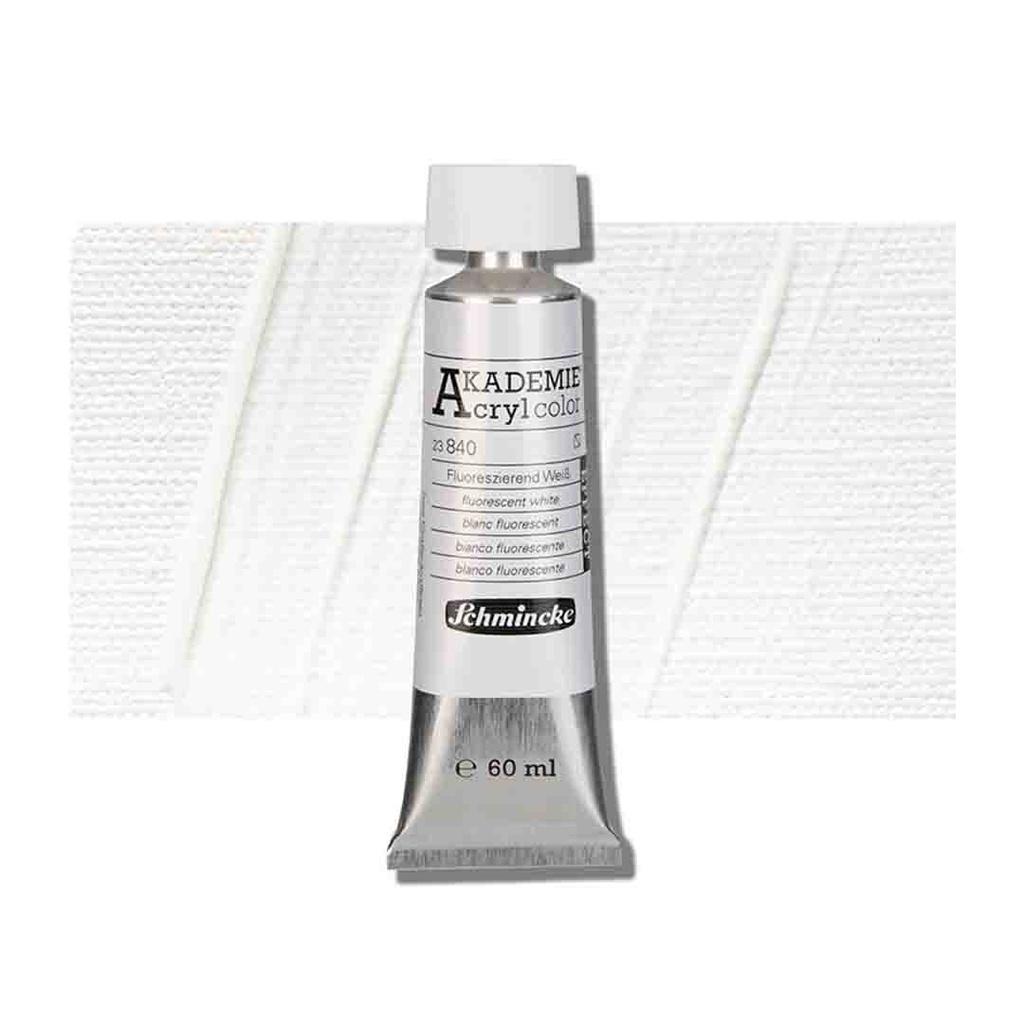 SCHMINCKE  AKADEMIE ACRYLIC COLOUR  60ML fluorescent white