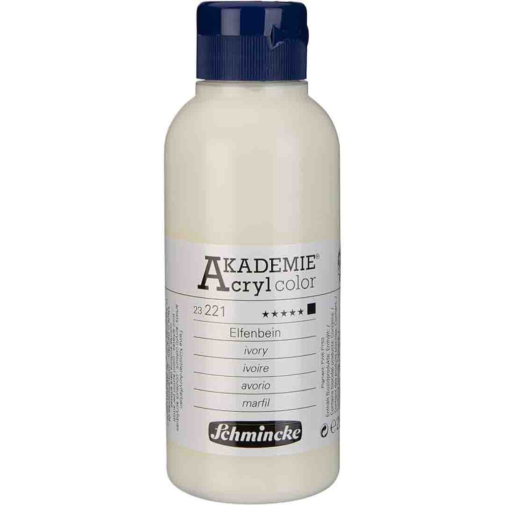 SCHMINCKE  AKADEMIE ACRYLIC COLOUR  250ML ivory