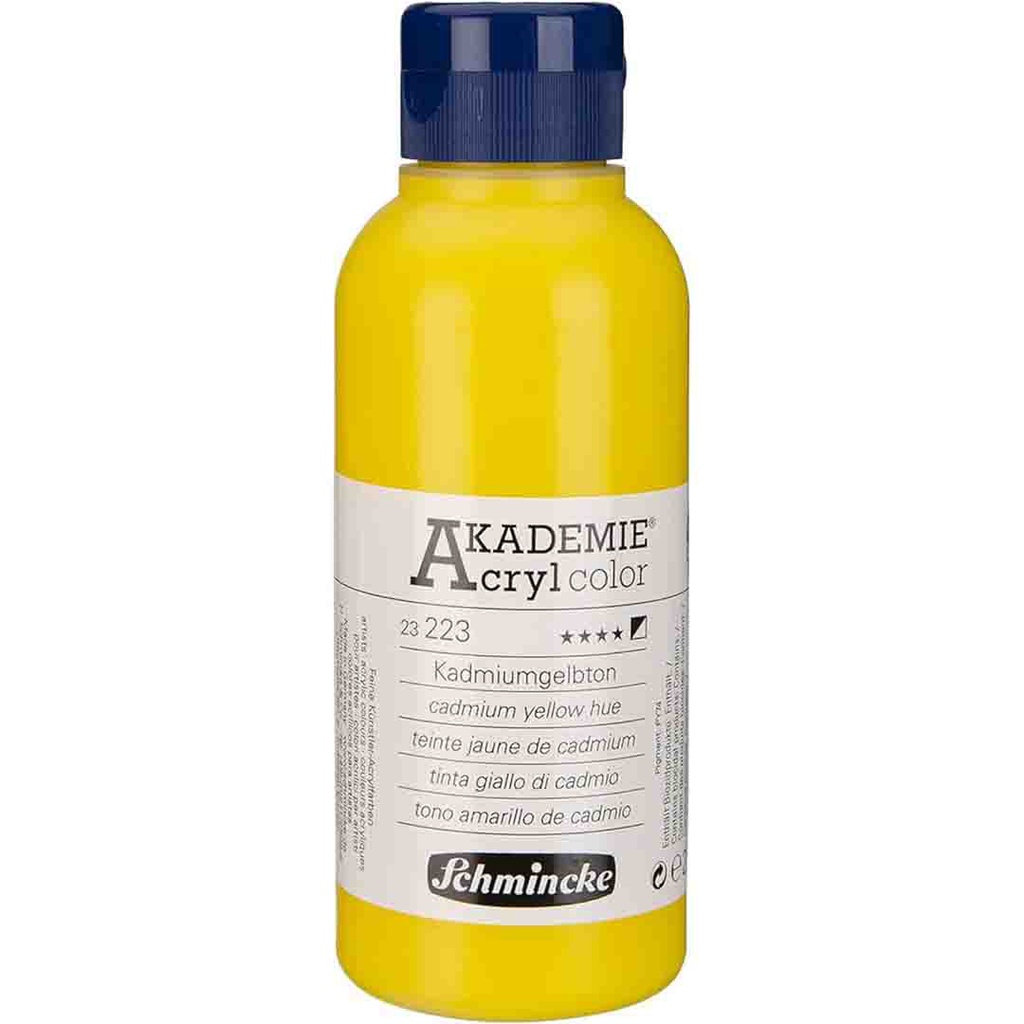 SCHMINCKE  AKADEMIE ACRYLIC COLOUR  250ML cadmium yellow hue