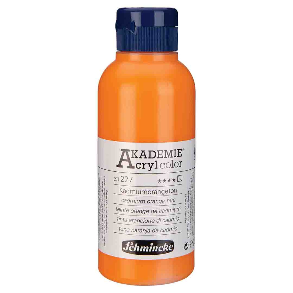 SCHMINCKE  AKADEMIE ACRYLIC COLOUR  250ML cadmium orange hue