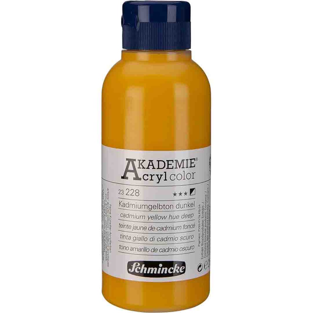 SCHMINCKE  AKADEMIE ACRYLIC COLOUR  250ML cadmium yellow hue