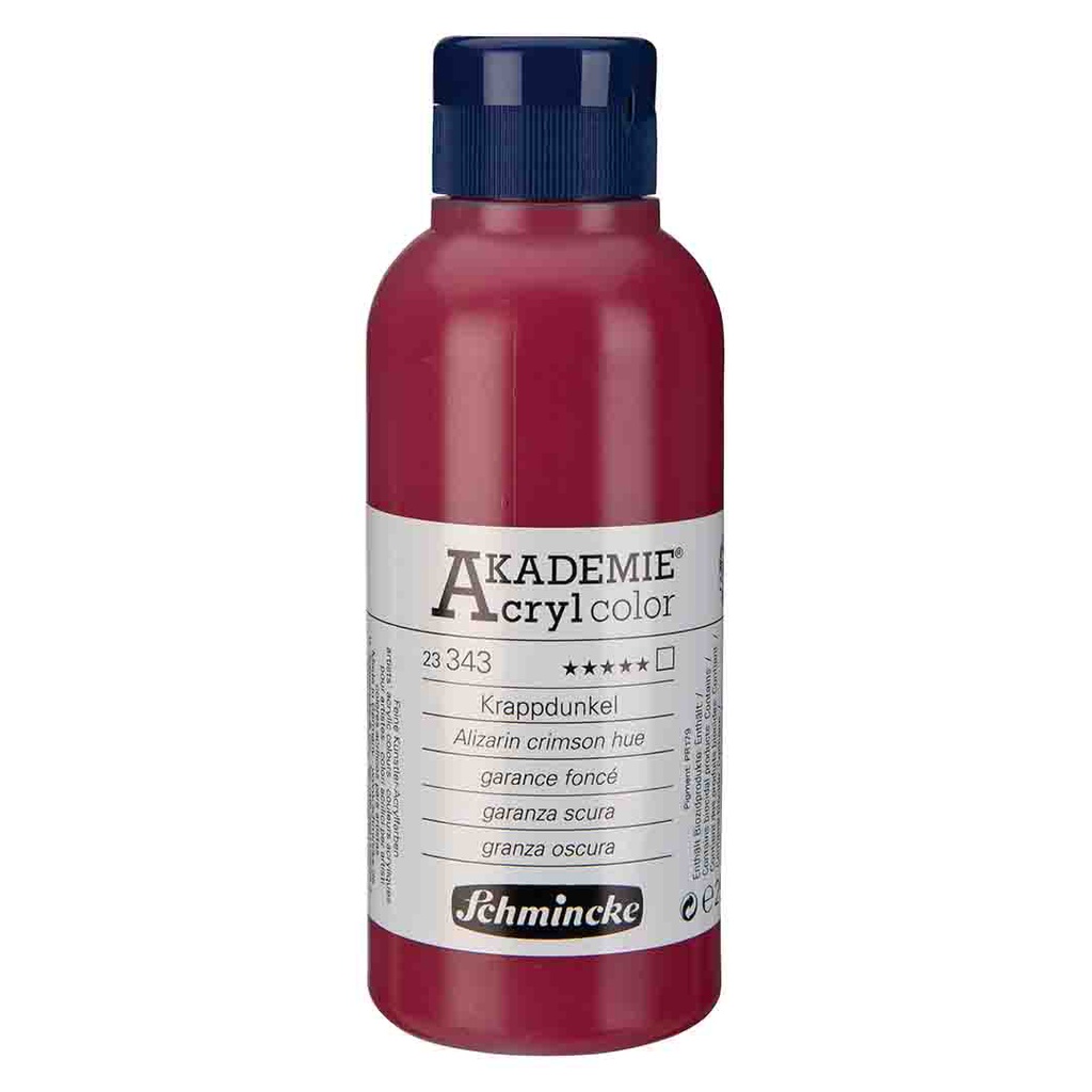 SCHMINCKE  AKADEMIE ACRYLIC COLOUR  250ML Alizarin crimson